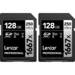 2szt Karta pamięci LEXAR SDXC 128GB 1667x
